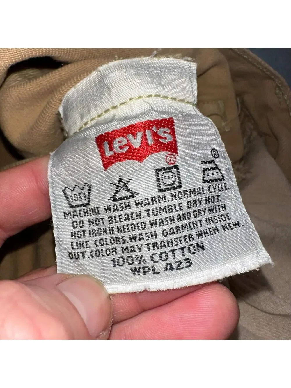 Levis 501 Vintage 90s USA XX Straight Leg Jeans Khaki Brown Wash 42x32 Act 40x32